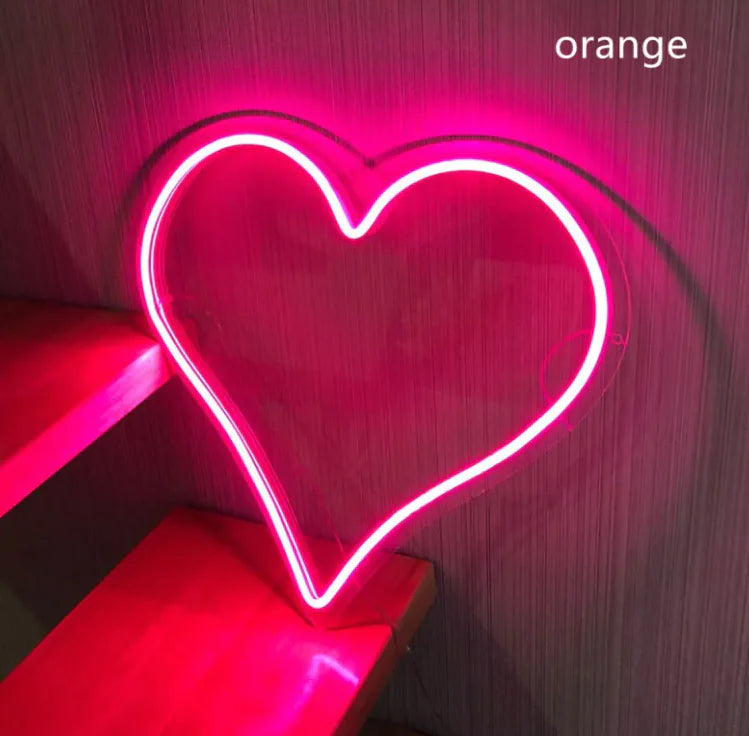 Heart-Shaped LED Neon Decorative Light