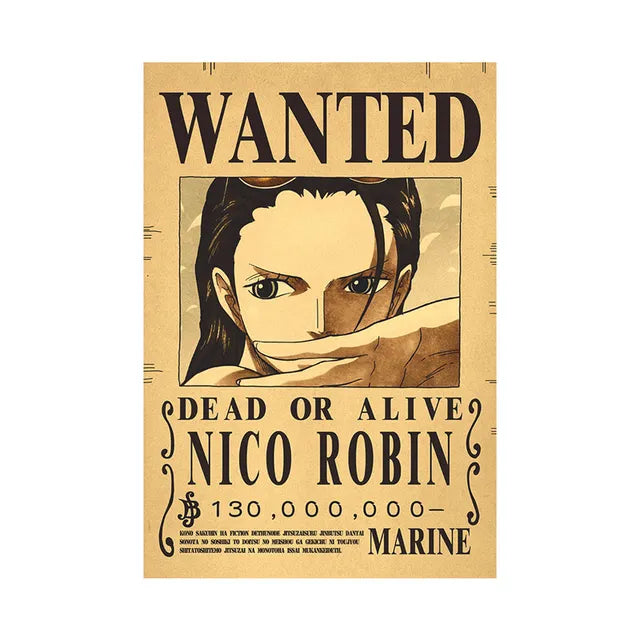 Anime Luffy Gear 5 One Pieces Bounty Wanted Posters