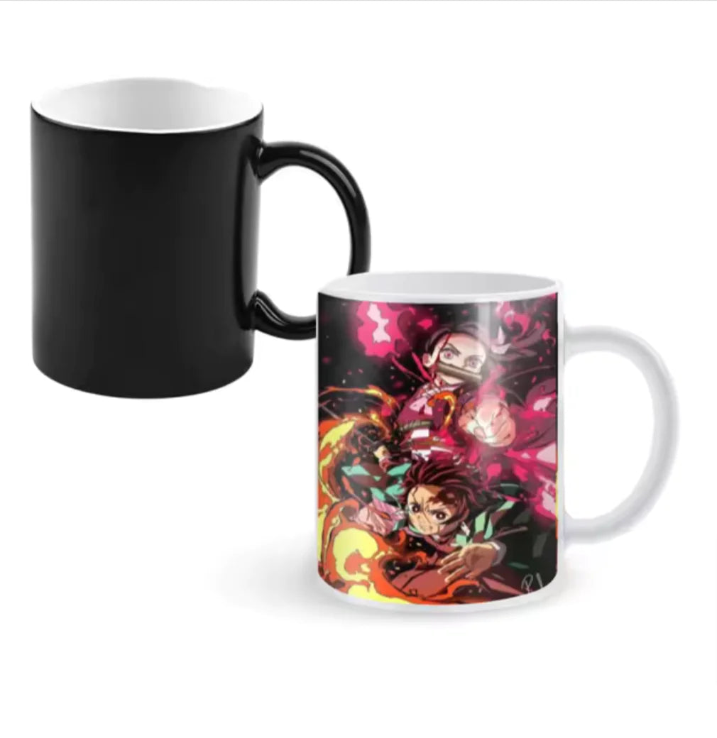 Color-Changing Demon Slayer Anime Coffee Mugs – Unique Gifts for Fans!