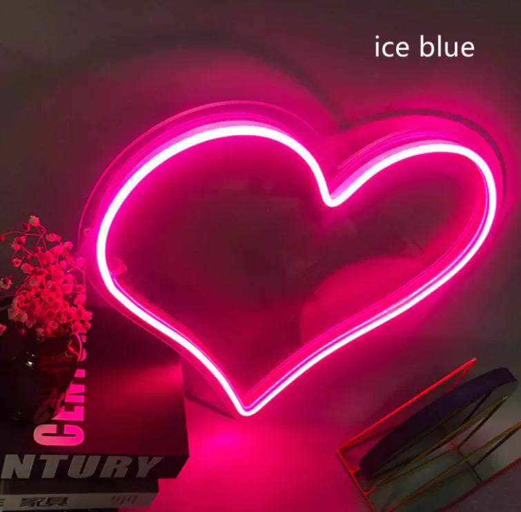 Heart-Shaped LED Neon Decorative Light