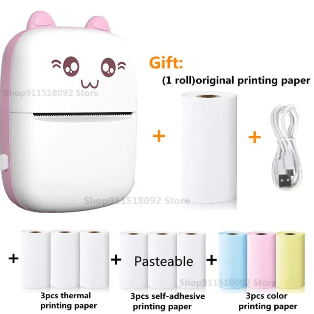 Cat Shape Mini Printer