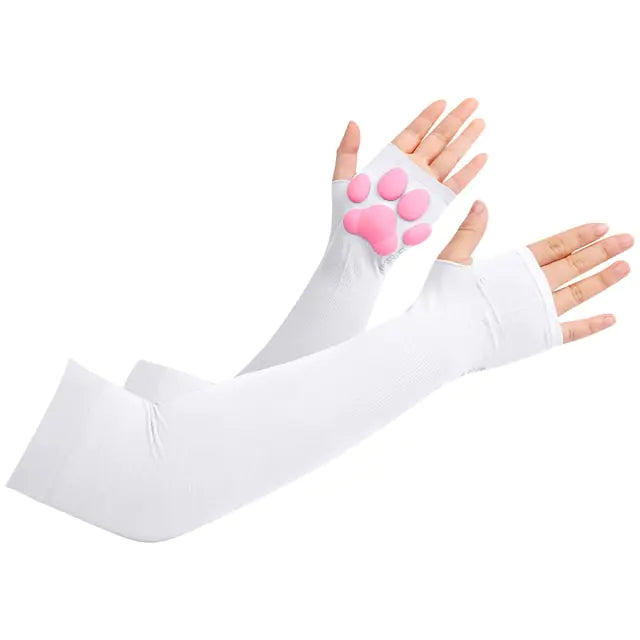 Sexy Cat Paw Design Spandex Arm Sleeves